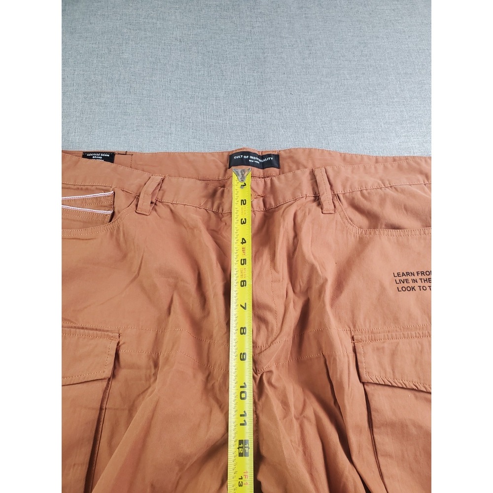 Cult Of Individuality Rocker Cargo Pants Size 44x 31 Brown Slim Fit Streetwear - Picture 16 of 16